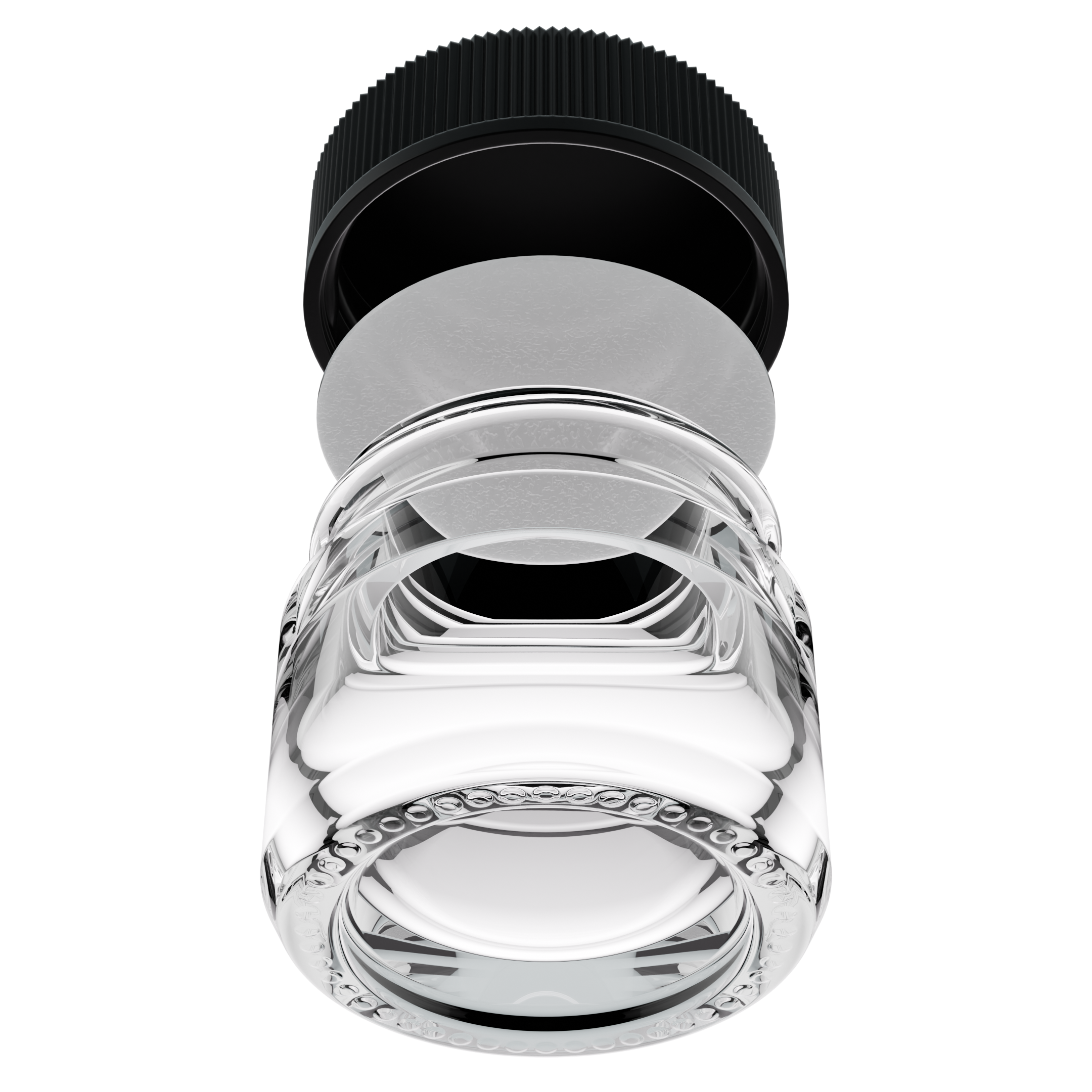 5ML Clear Glass Concentrate Jar - Black Twist Cap (250 qty.)