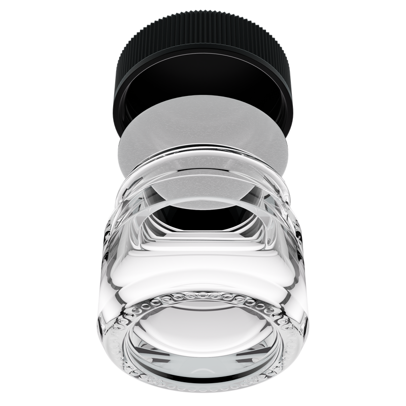 5ML Clear Glass Concentrate Jar - Black Twist Cap (250 qty.)