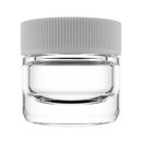 5ML Clear Glass Concentrate Jar - White Twist Cap (250 qty.)