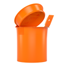 6 Dram Opaque Orange Child Resistant Latch Top Pop Top Bottles (300 qty.)