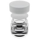 5ML Clear Glass Concentrate Jar - White Twist Cap (250 qty.)