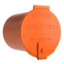 6 Dram Opaque Orange Child Resistant Latch Top Pop Top Bottles (300 qty.)