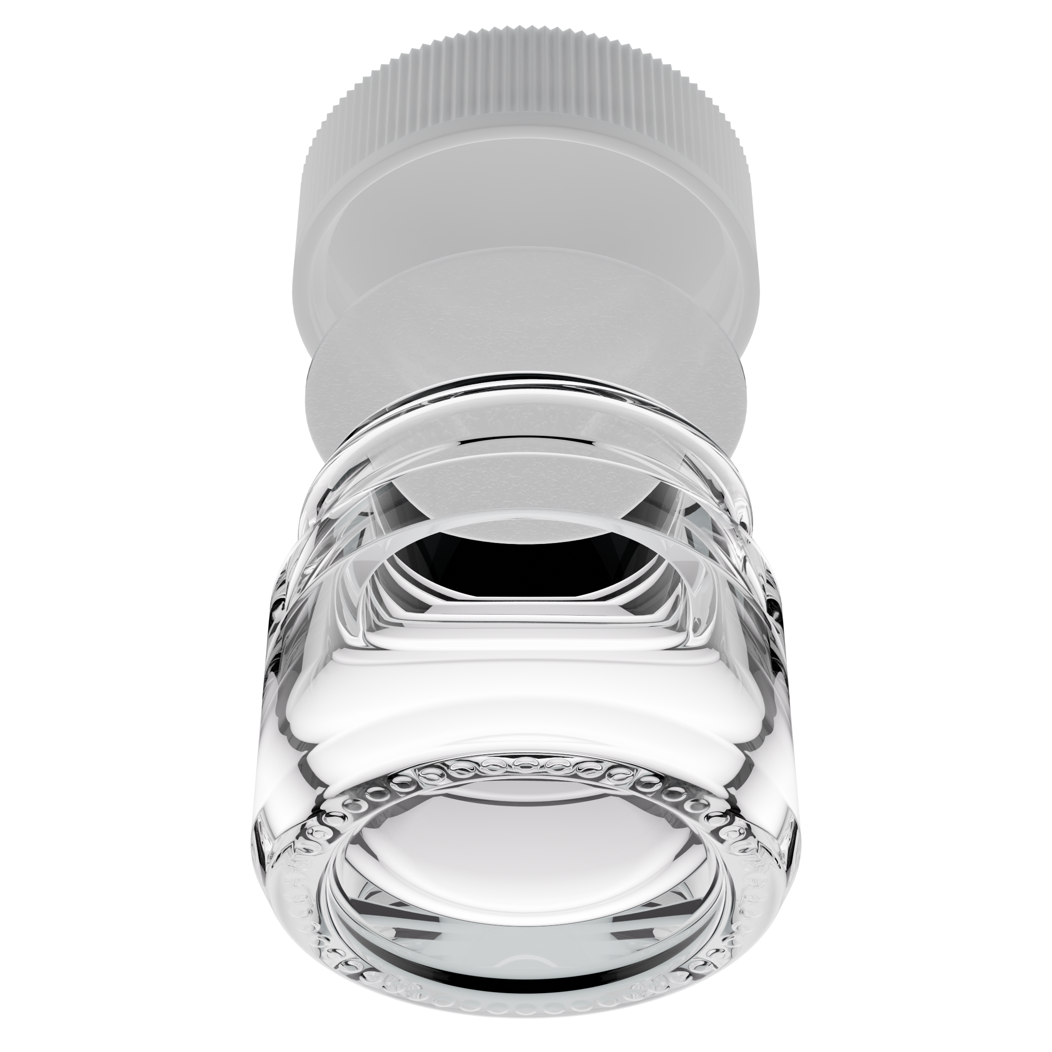 5ML Clear Glass Concentrate Jar - White Twist Cap (250 qty.) - Dragon Chewer