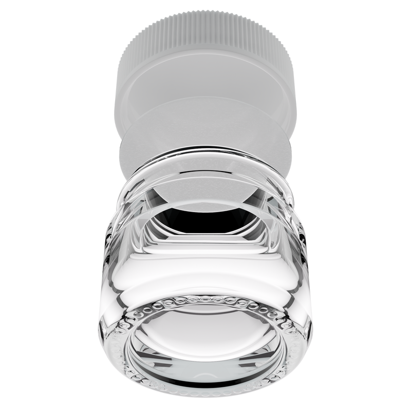 5ML Clear Glass Concentrate Jar - White Twist Cap (250 qty.)