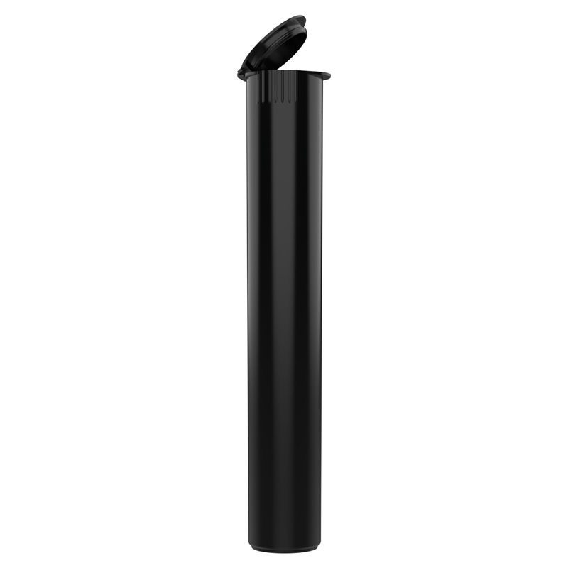 Black opaque wholesale 116mm 109mm King Size joint blunt child resistant CR tubes doob vial bulk rolling smell proof pop top HL Highlock dragon chewer squeeze top cannabis packaging tube mj marijuana 420 cones papers 1 gram sustainable green PCR post-consumer recycled eco-friendly