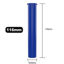 Blue opaque wholesale 116mm 109mm King Size joint blunt child resistant CR tubes doob vial bulk rolling smell proof pop top HL Highlock dragon chewer squeeze top cannabis packaging tube mj marijuana 420 cones papers 1 gram