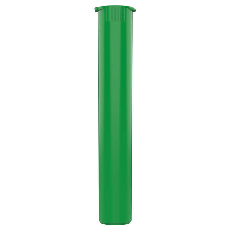 Green opaque wholesale 116mm 109mm King Size joint blunt child resistant CR tubes doob vial bulk rolling smell proof pop top HL Highlock dragon chewer open lid cannabis packaging tube mj marijuana 420 cones papers 1 gram