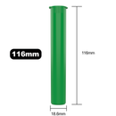Green opaque wholesale 116mm 109mm King Size joint blunt child resistant CR tubes doob vial bulk rolling smell proof pop top HL Highlock dragon chewer squeeze top cannabis packaging tube mj marijuana 420 cones papers 1 gram