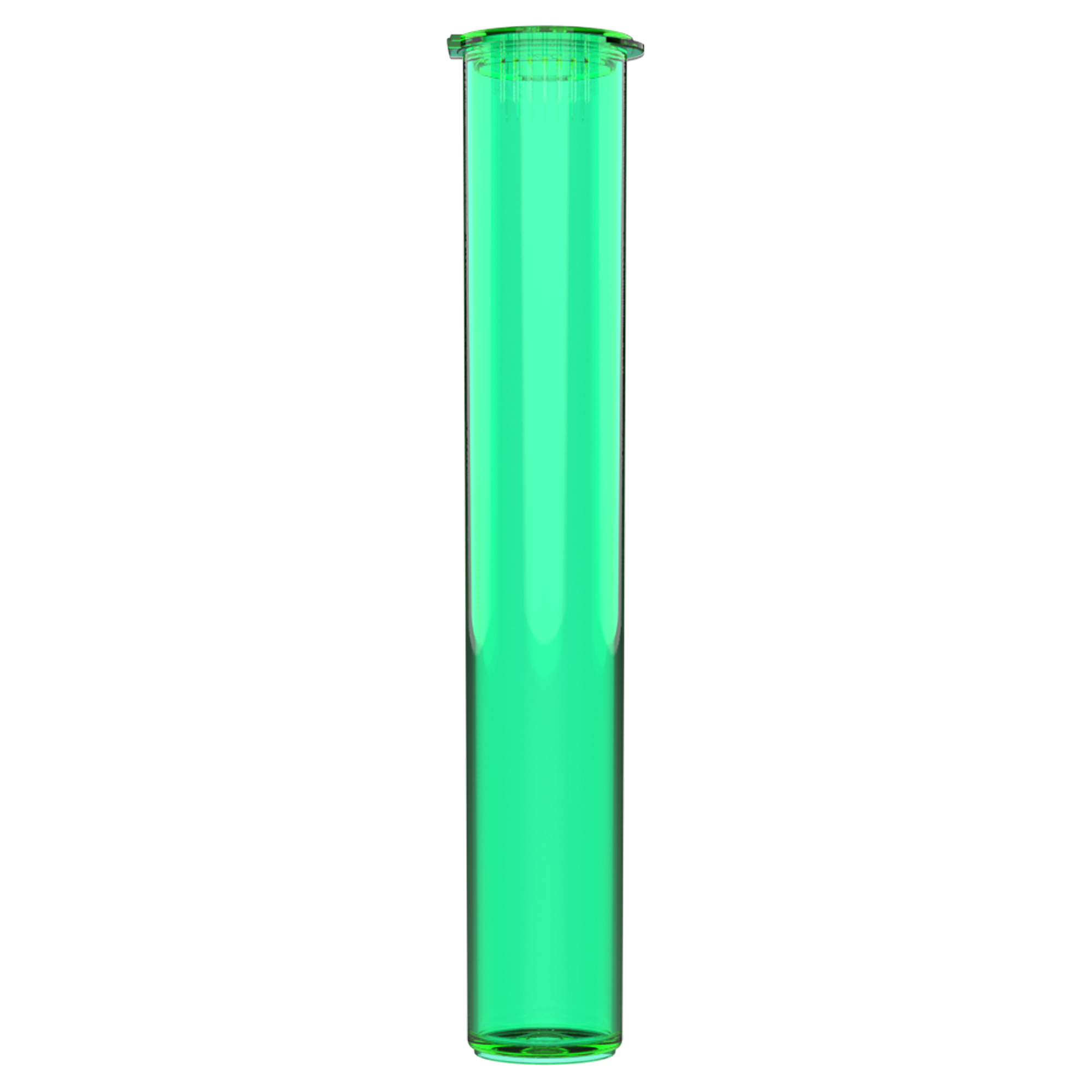 116mm Translucent Green Pop Top Pre Roll Child Resistant Tubes - (500