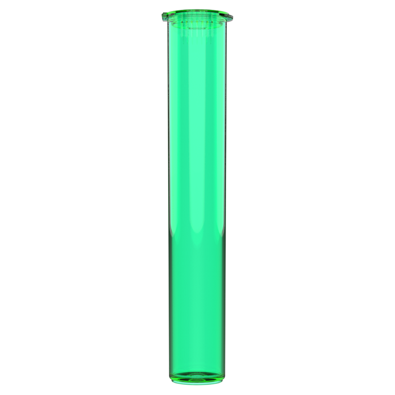 Green translucent transparent wholesale 116mm 109mm King Size joint blunt child resistant CR tubes doob vial bulk rolling smell proof pop top HL Highlock dragon chewer open lid cannabis packaging tube mj marijuana 420 cones papers 1 gram