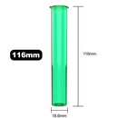 Green translucent transparent wholesale 116mm 109mm King Size joint blunt child resistant CR tubes doob vial bulk rolling smell proof pop top HL Highlock dragon chewer squeeze top cannabis packaging tube mj marijuana 420 cones papers 1 gram