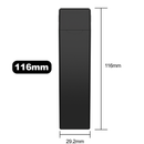 116 MM Black Pre Roll Packaging Box - Pinch N Flip (200 qty.) - Dragon Chewer