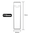 116 MM Clear Pre Roll Packaging Box - Pinch N Flip (200 qty.) - Dragon Chewer