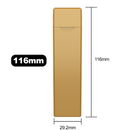 116 MM Gold Pre Roll Packaging Box - Pinch N Flip (200 qty.) - Dragon Chewer