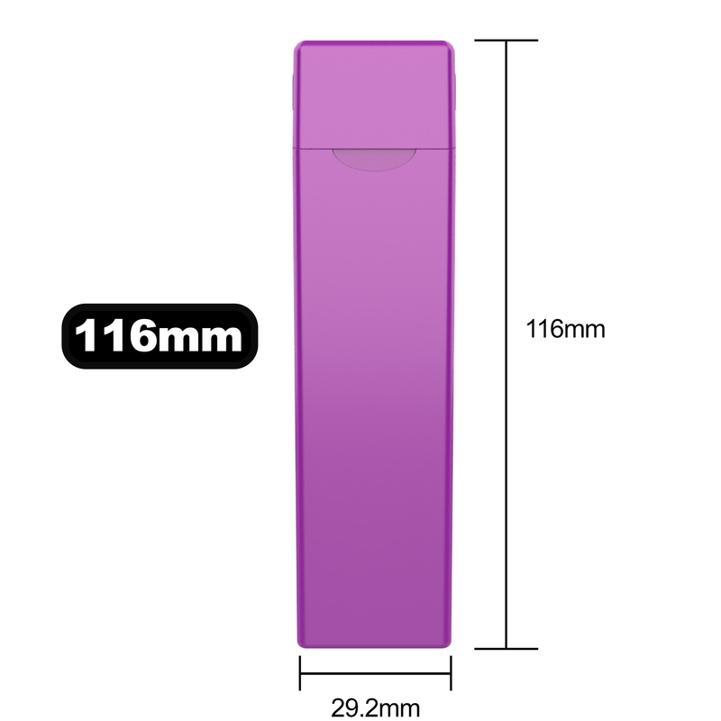 Premium 116 MM Purple Pre Roll Packaging Box - Pinch N Flip (200 qty.)