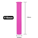 Pink opaque wholesale 116mm 109mm King Size joint blunt child resistant CR tubes doob vial bulk rolling smell proof pop top HL Highlock dragon chewer squeeze top cannabis packaging tube mj marijuana 420 cones papers 1 gram