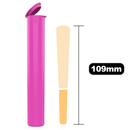 Pink opaque wholesale 116mm 109mm King Size joint blunt child resistant CR tubes doob vial bulk rolling smell proof pop top HL Highlock dragon chewer squeeze top cannabis packaging tube mj marijuana 420 cones papers 1 gram holder plastic