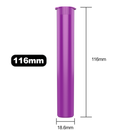 Purple opaque wholesale 116mm 109mm King Size joint blunt child resistant CR tubes doob vial bulk rolling smell proof pop top HL Highlock dragon chewer squeeze top cannabis packaging tube mj marijuana 420 cones papers 1 gram