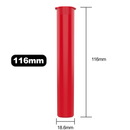 Red opaque wholesale 116mm 109mm King Size joint blunt child resistant CR tubes doob vial bulk rolling smell proof pop top HL Highlock dragon chewer squeeze top cannabis packaging tube mj marijuana 420 cones papers 1 gram