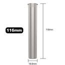 Silver opaque wholesale 116mm 109mm King Size joint blunt child resistant CR tubes doob vial bulk rolling smell proof pop top HL Highlock dragon chewer squeeze top cannabis packaging tube mj marijuana 420 cones papers 1 gram