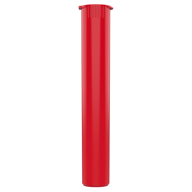 116mm Red Pop Top Pre Roll Child Resistant Tubes - (500 qty.)
