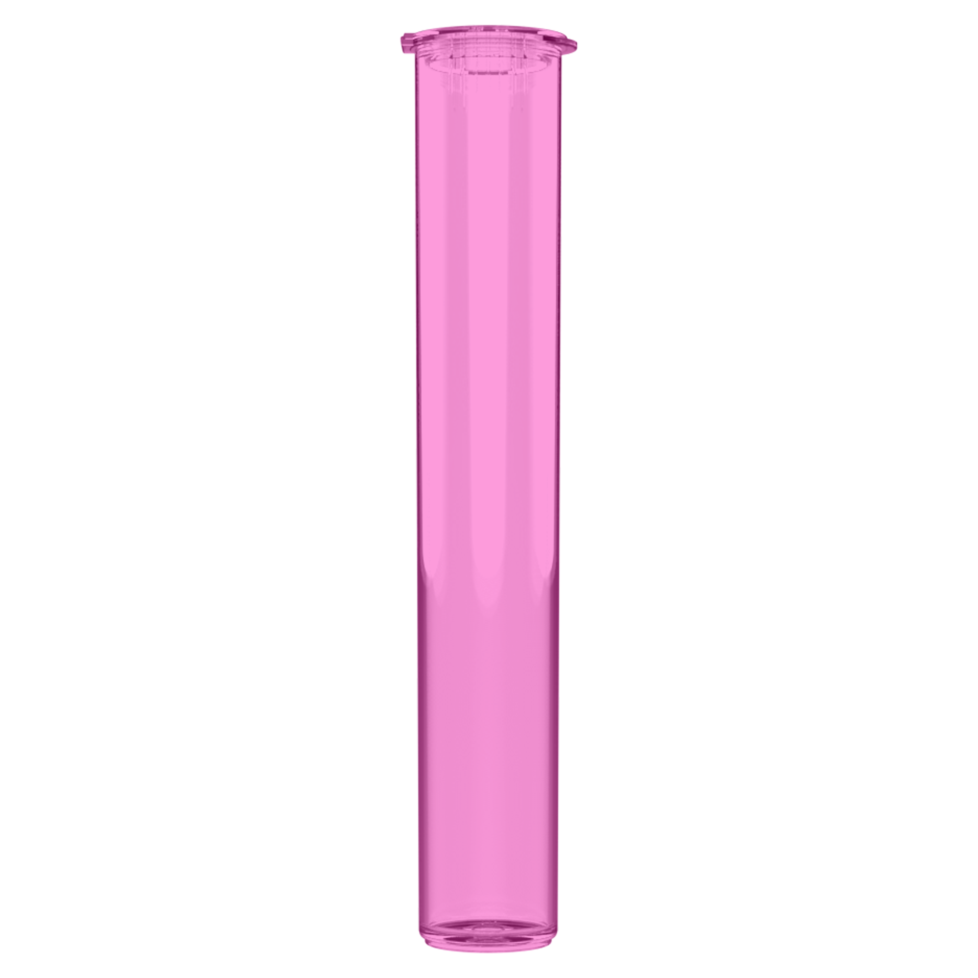 116mm Translucent Pink Pop Top Pre Roll Child Resistant Tubes - (500 qty.) - Dragon Chewer