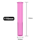 116mm Translucent Pink Pop Top Pre Roll Child Resistant Tubes - (500 qty.) - Dragon Chewer