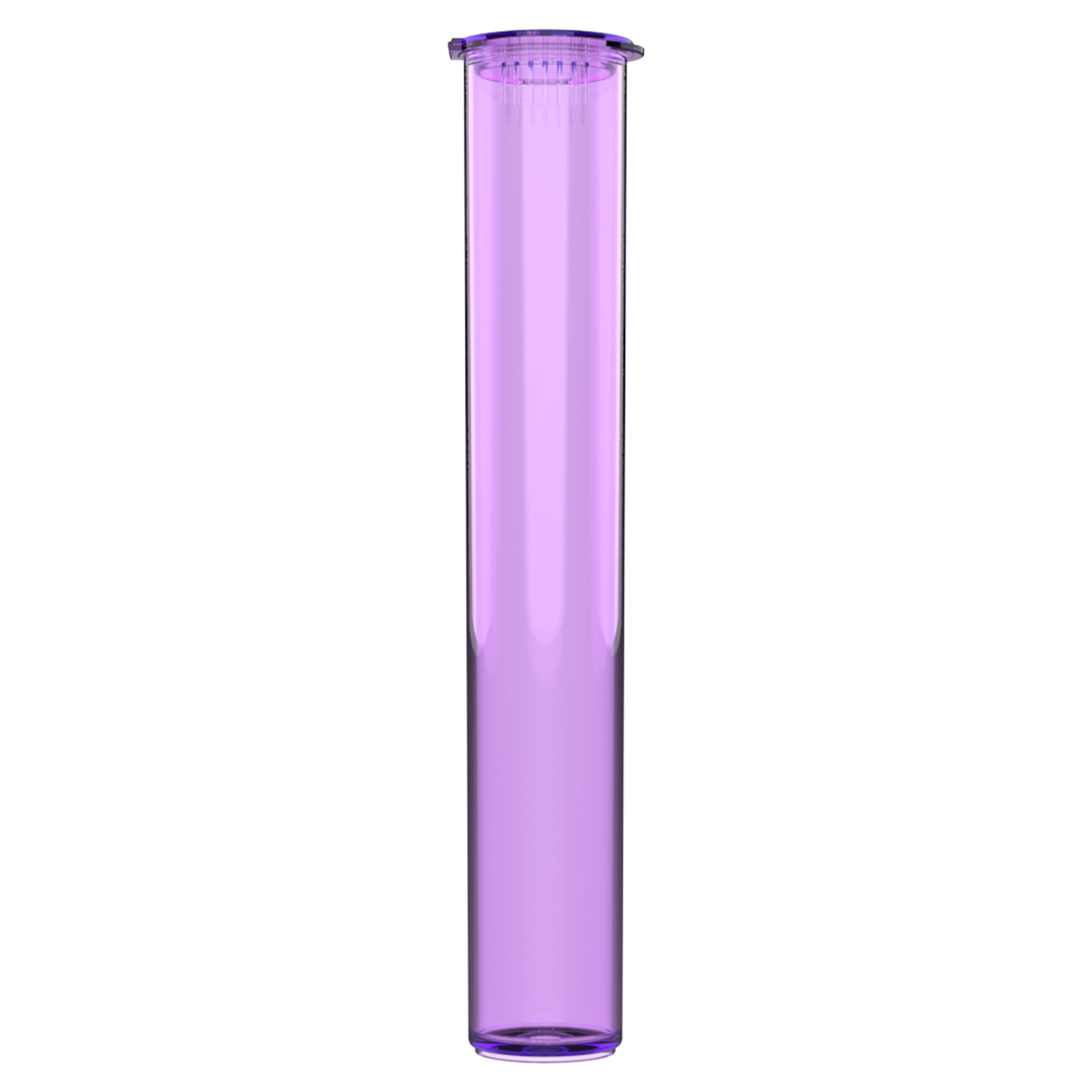 116mm Translucent Purple Pop Top Pre Roll Child Resistant Tubes (500 qty.) - Dragon Chewer