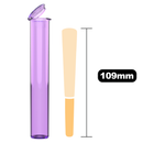 116mm Translucent Purple Pop Top Pre Roll Child Resistant Tubes (500 qty.) - Dragon Chewer