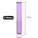 116mm Translucent Purple Pop Top Pre Roll Child Resistant Tubes (500 qty.) - Dragon Chewer