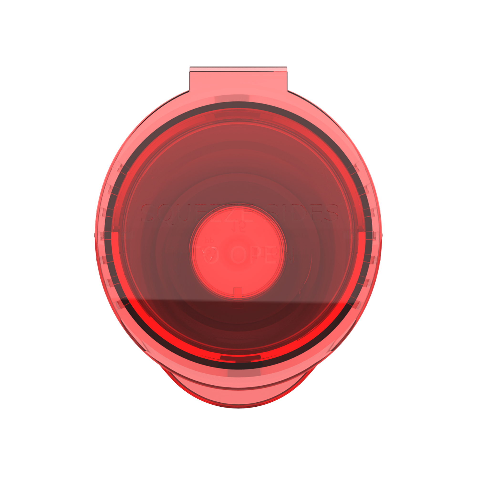 116mm Translucent Red Pop Top Pre Roll Child Resistant Tubes - (500 qty.) - Dragon Chewer