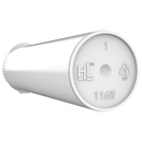 116mm Wide White Pop Top Pre Roll Child Resistant Tubes - Multipack Container (225 qty.) - Dragon Chewer