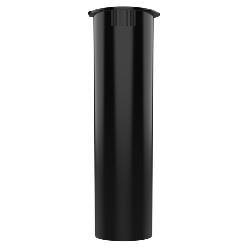 116mm Wide Black Pop Top Pre Roll Child Resistant Tubes - Multipack Container (225 qty.)