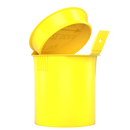 6 Dram Opaque Yellow Child Resistant Latch Top Pop Top Bottles (300 qty.)