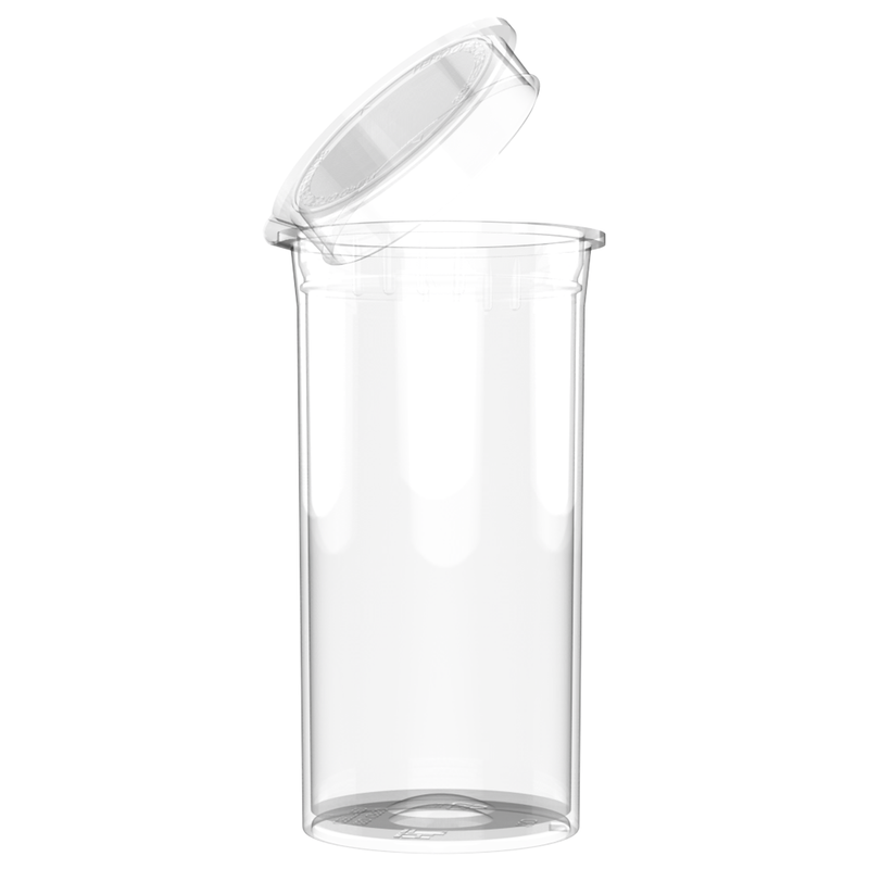 13 Dram Clear Squeeze top can cannabis marijuana packaging containers jars bottles vials dragon chewer CPSC ISO ASTM certified compliance compliant bulk airtight translucent transparent 