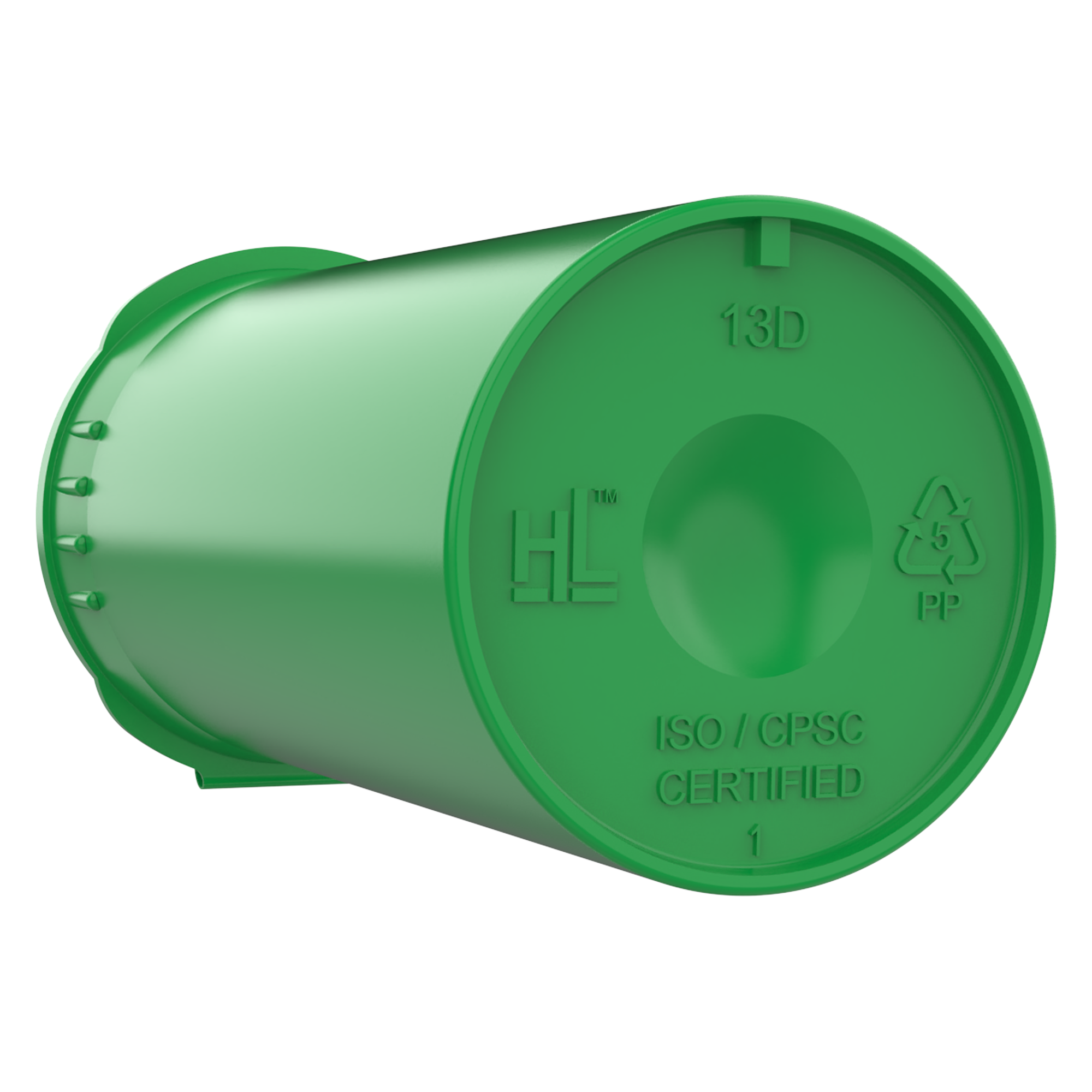 creative drug store ボトル 13 Dram Opaque Green Child Resistant Pop Top Bottles (315 qty.)