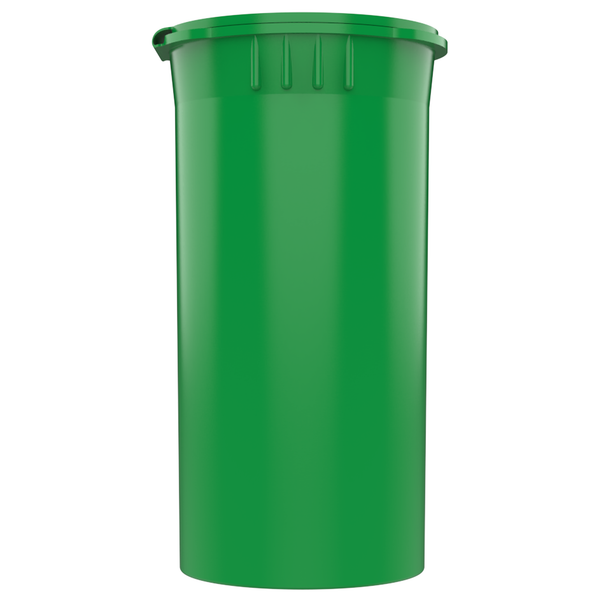 13 Dram Opaque Green Child Resistant Pop Top Bottles (315 qty.)