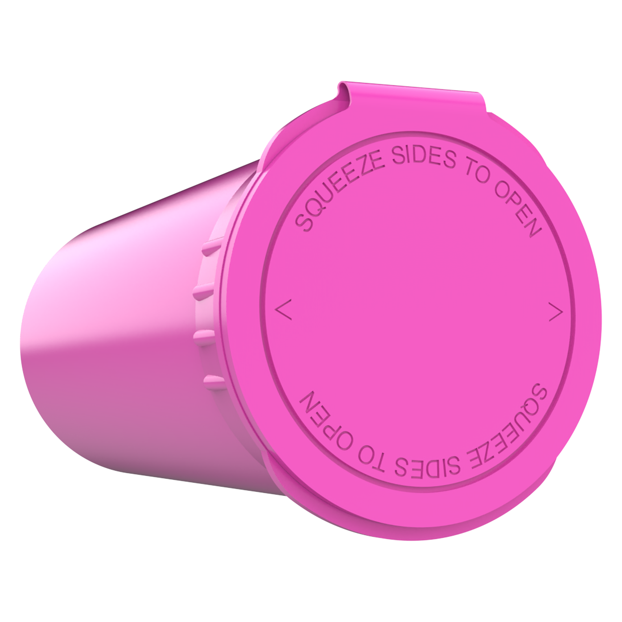 13 Dram Opaque Pink Child Resistant Pop Top Bottles (315 qty.) - Dragon Chewer