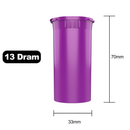 13 Dram Dragon Chewer Purple Pop Top bottles containers vials diagram size template 1 one gram poptop cheap