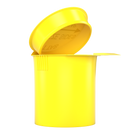 6 Dram Opaque Yellow Child Resistant Latch Top Pop Top Bottles (300 qty.)