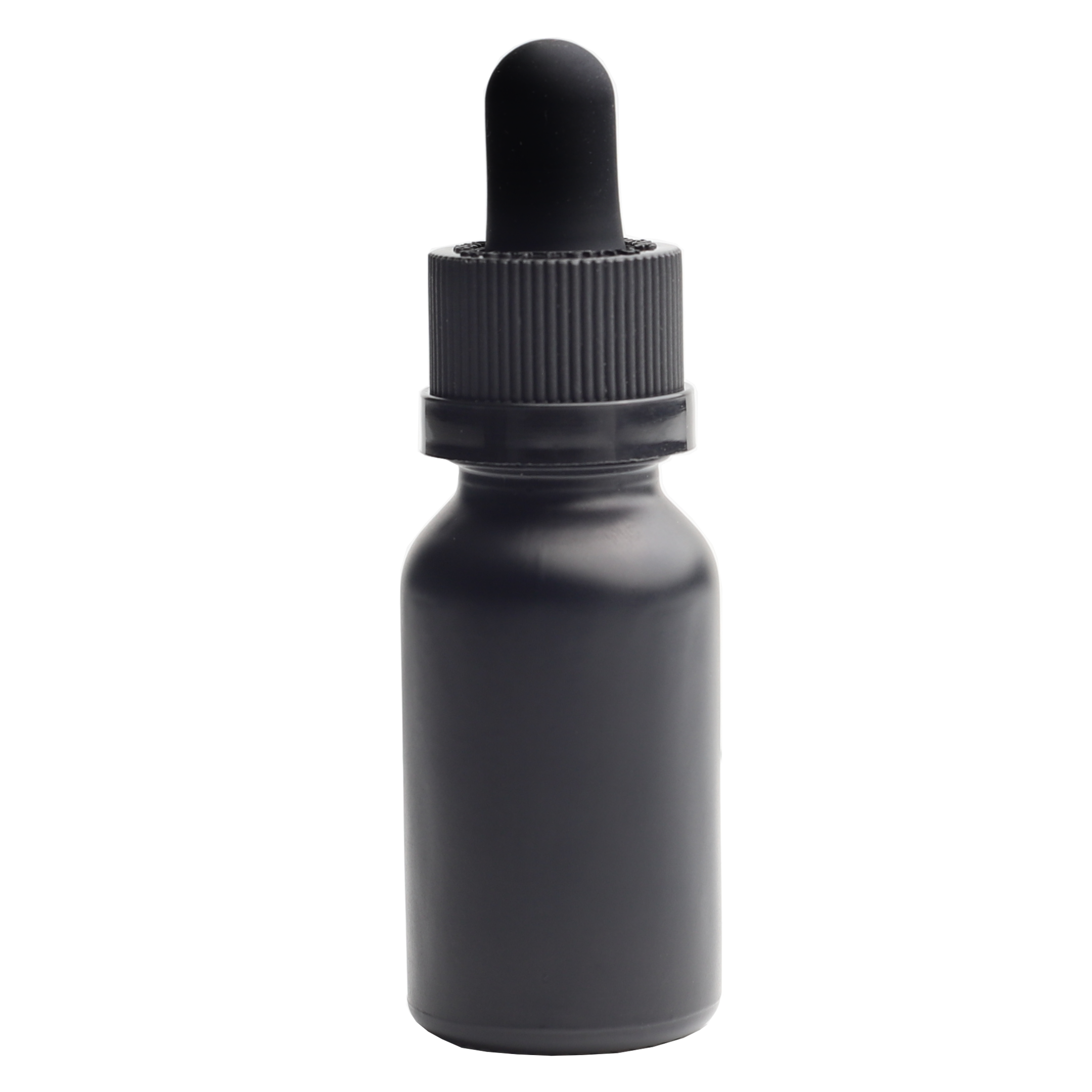 15ML Black Glass Dropper Bottles - Child Resistant Black Cap (200 qty.)