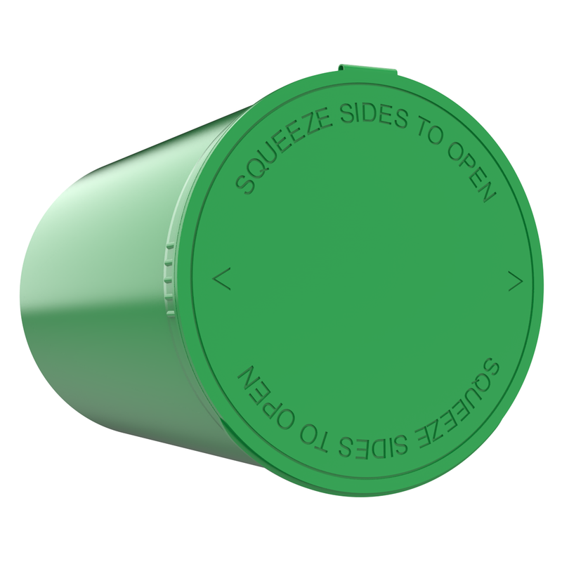 160 Dram Green big large wide mouth Dragon Chewer opaque pop top tube no odor smell proof containers fast shipping Capacity 1 ounce oz long term food storage empty wholesale with lids