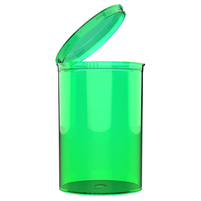 160 Dram Green Squeeze top big large can cannabis marijuana packaging containers jars bottles vials dragon chewer CPSC ISO ASTM certified compliance compliant bulk airtight transparent translucent