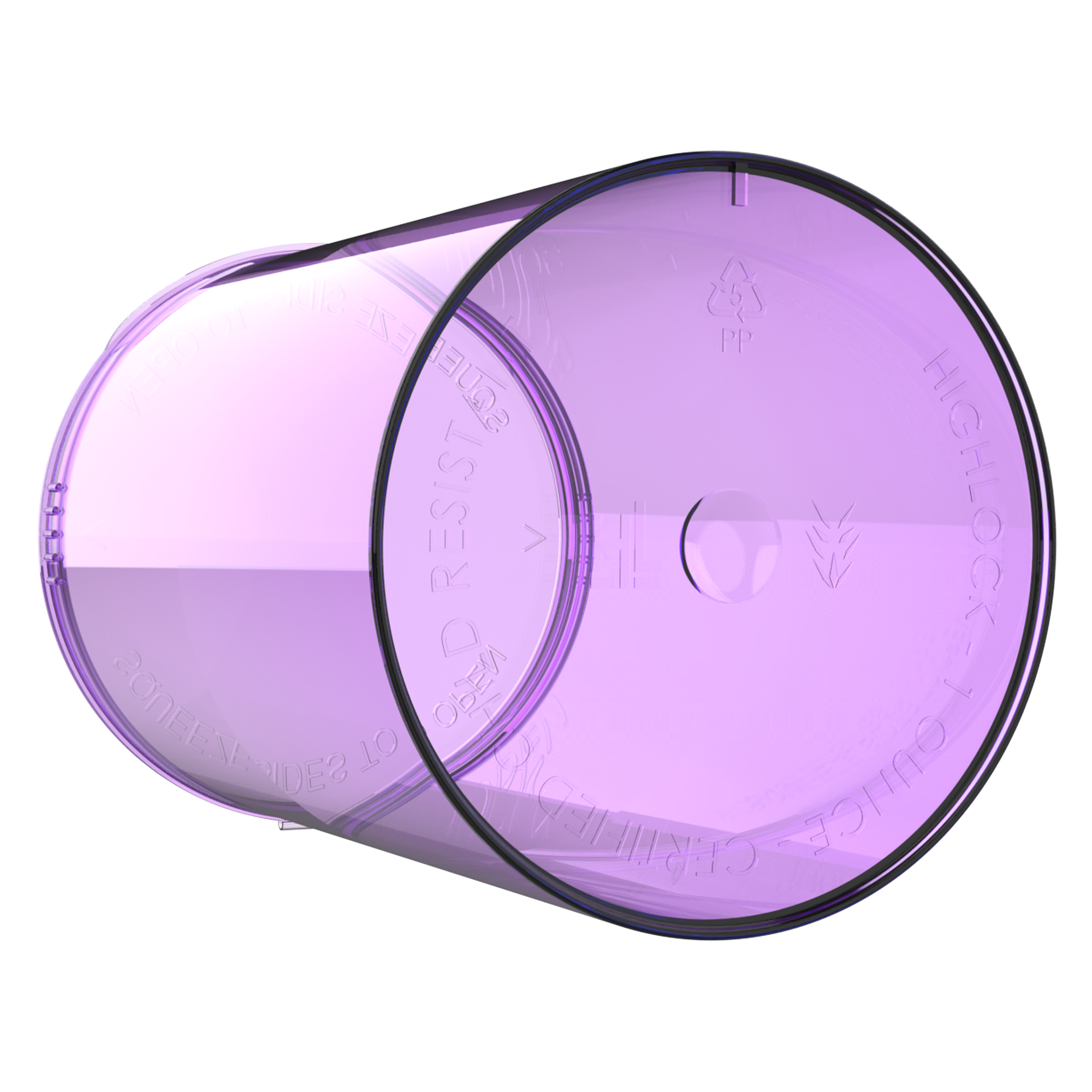 160 Dram Translucent Purple Child Resistant Pop Top Bottles (33 qty.) - Dragon Chewer