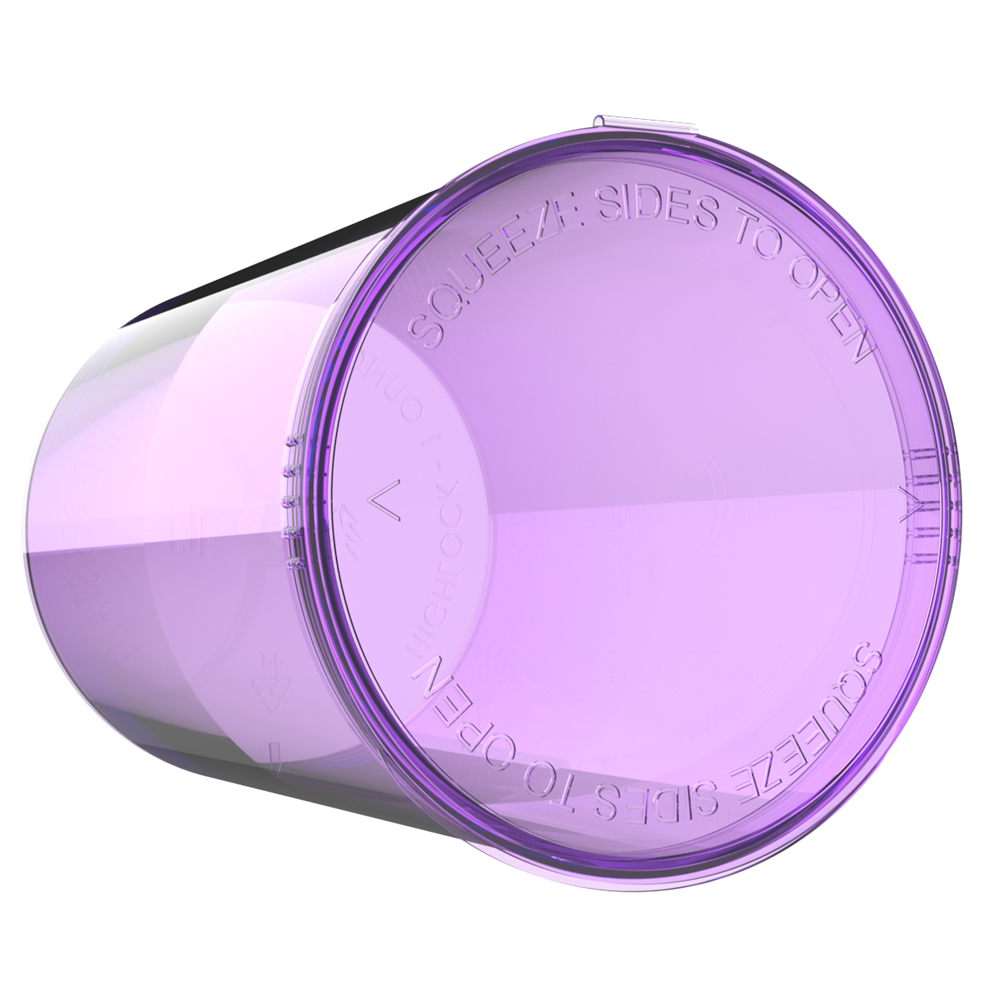 160 Dram Translucent Purple Child Resistant Pop Top Bottles (33 qty.) - Dragon Chewer