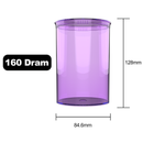 160 Dram Translucent Purple Child Resistant Pop Top Bottles (33 qty.) - Dragon Chewer