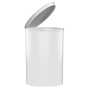 160 Dram White Squeeze top big large can cannabis marijuana packaging containers jars bottles vials dragon chewer CPSC ISO ASTM certified compliance compliant bulk airtight 