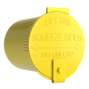 6 Dram Opaque Yellow Child Resistant Latch Top Pop Top Bottles (300 qty.)