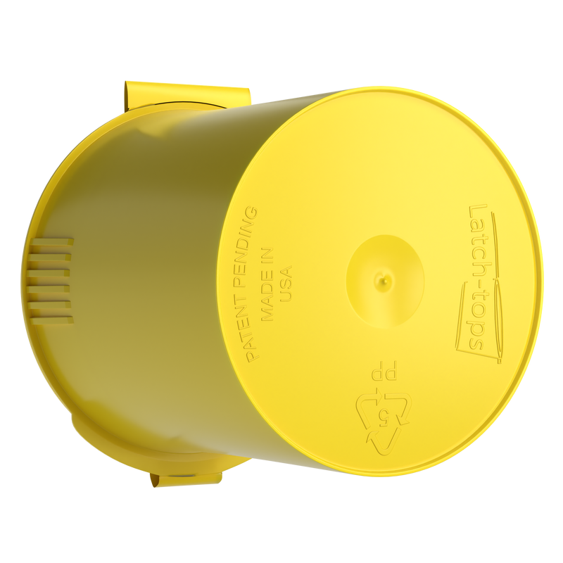 6 Dram Opaque Yellow Child Resistant Latch Top Pop Top Bottles (300 qty.)