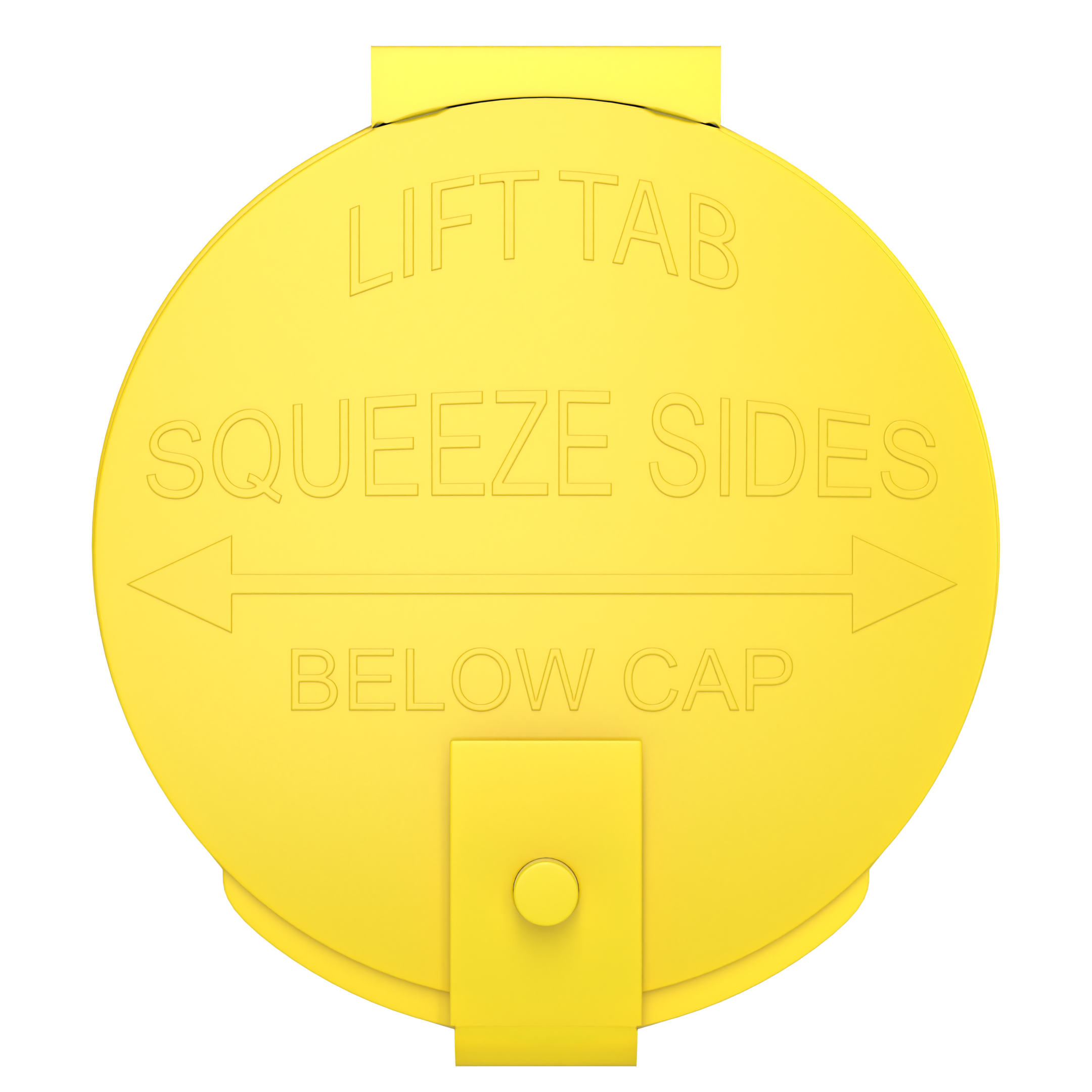 6 Dram Opaque Yellow Child Resistant Latch Top Pop Top Bottles (300 qty.)